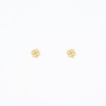 Gouden bloem studs