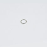 Minimalistische zilveren ringpiercing