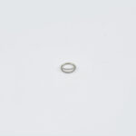 Subtiele zilveren traguspiercing