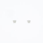 Zilveren initiaal studs